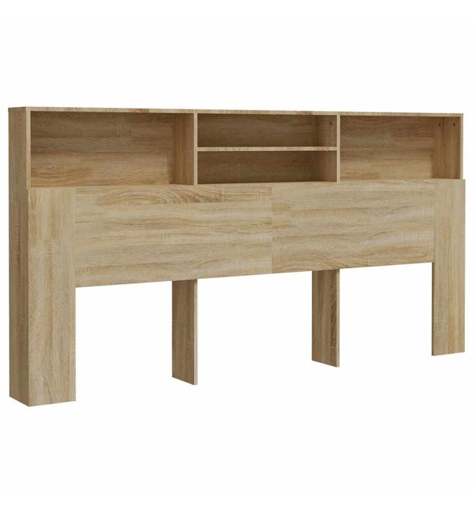 Armoire de tête de lit chêne sonoma 200x19x103,5 cm