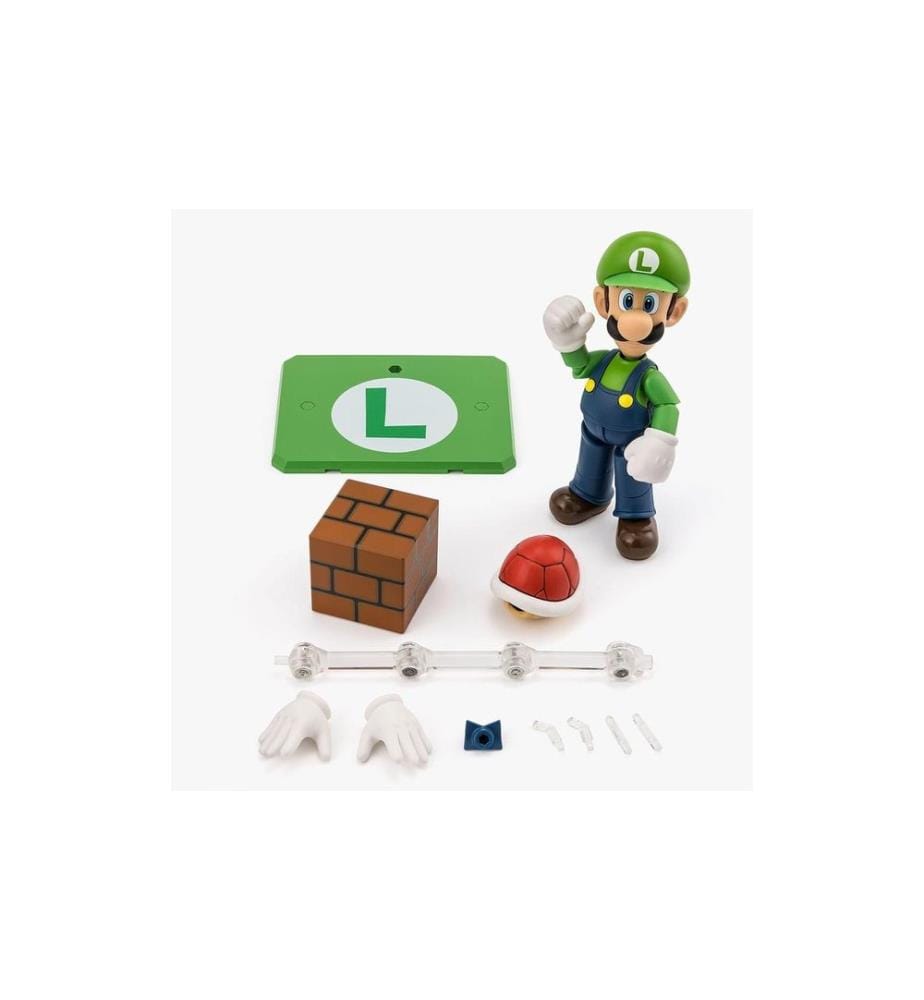 Tamashii Nations - Super Mario S.H. Figuarts Actionfigur Luigi