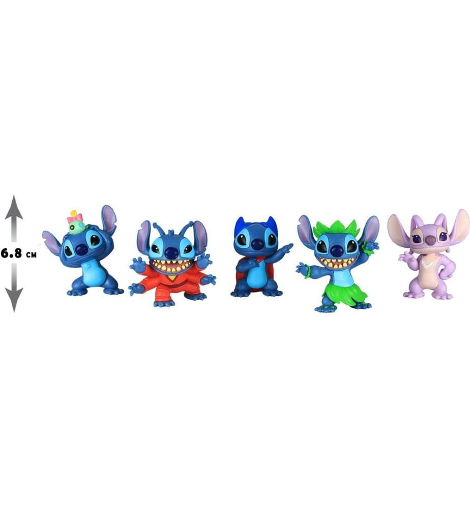 Stitch - Figurine Disney Stitch - Set de 5 pièces 8 cm