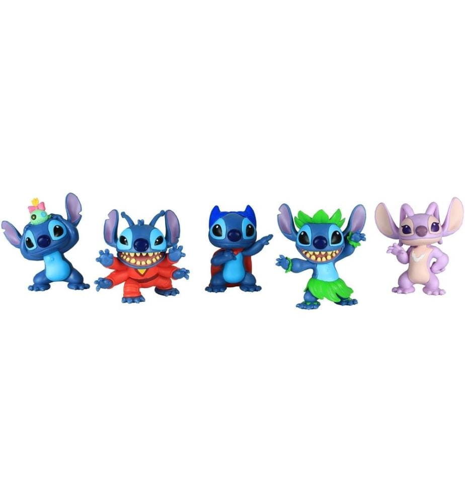 Stitch - Figurine Disney Stitch - Set de 5 pièces 8 cm