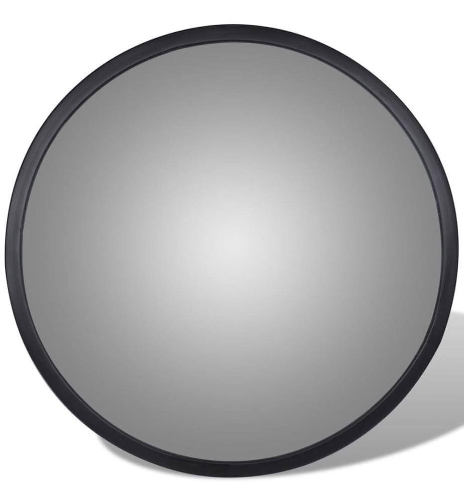 Miroir de trafic convexe Acrylique Noir 30 cm Intérieur