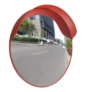 Verkehrsspiegel Konvex PC-Kunststoff Orange 60 cm Outdoor