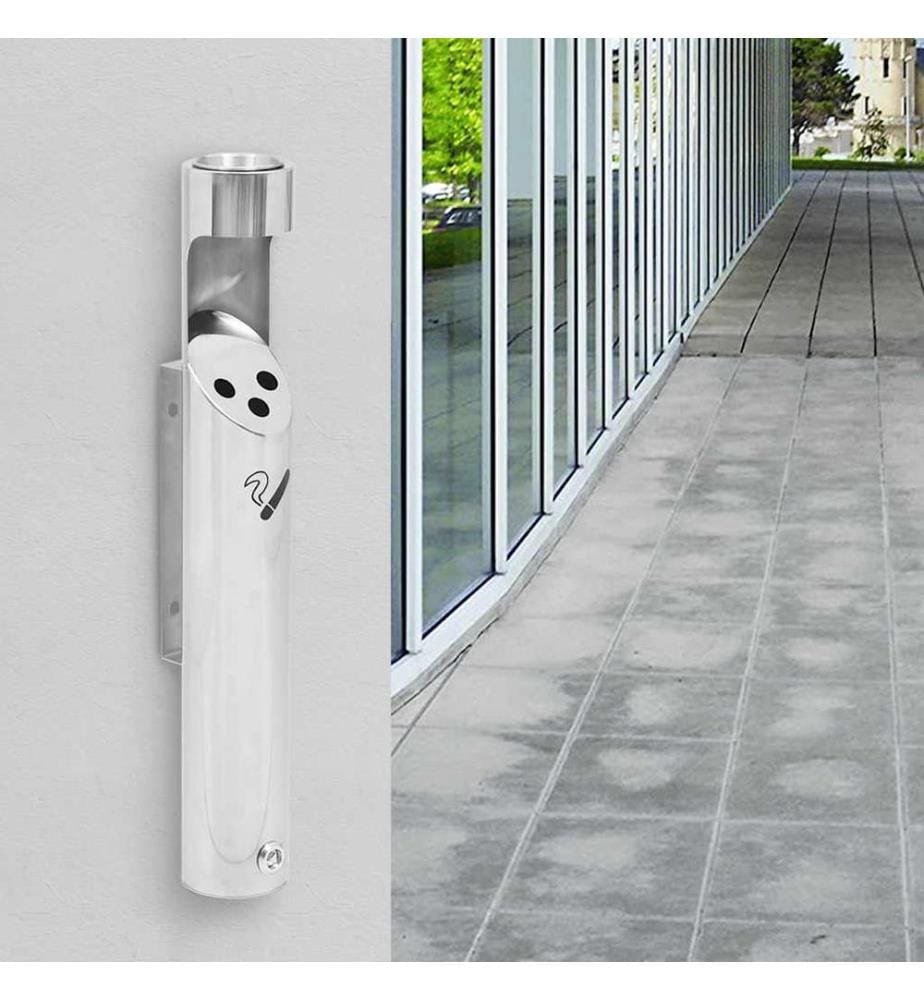 Wand-Aschenbecher Edelstahl