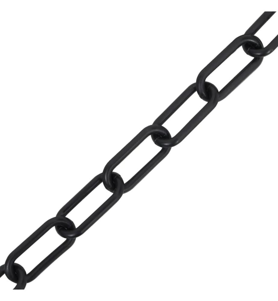Absperrkette Schwarz 30 m Ø4 mm Kunststoff