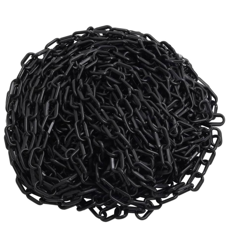 Absperrkette Schwarz 30 m Ø8 mm Kunststoff
