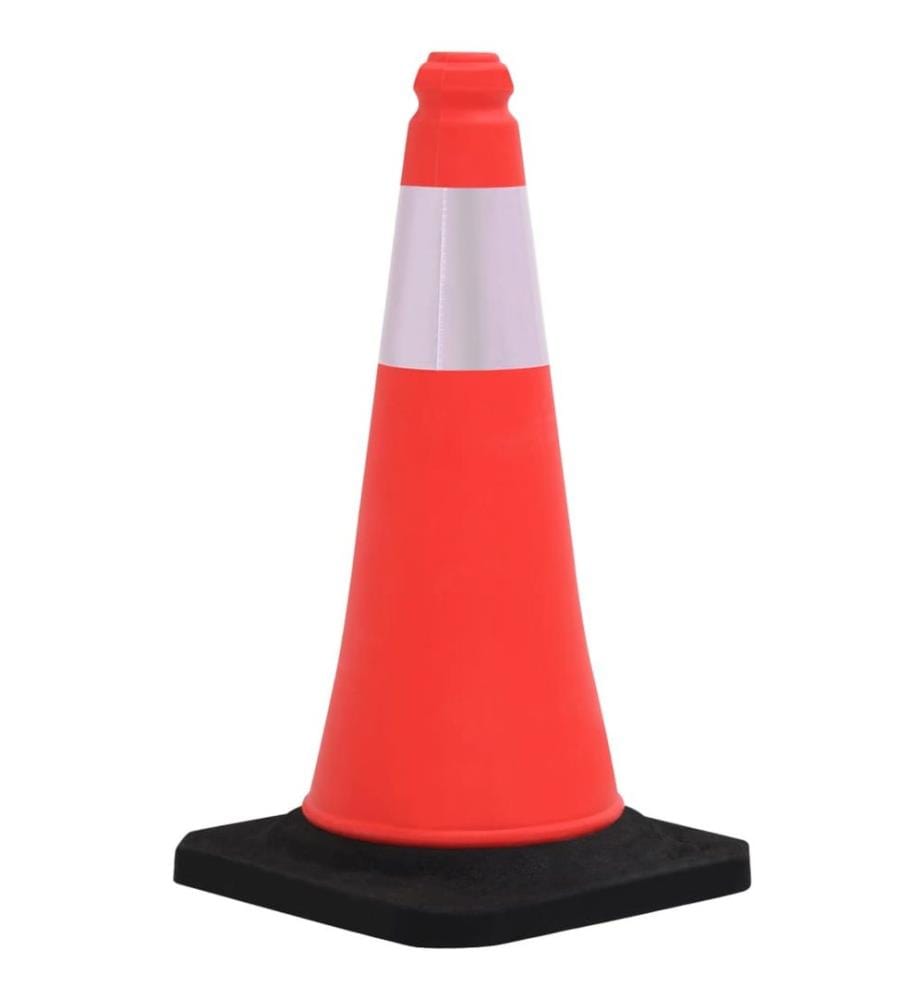 Cônes de signalisation réfléchissants à base lourde 4 pcs 50 cm