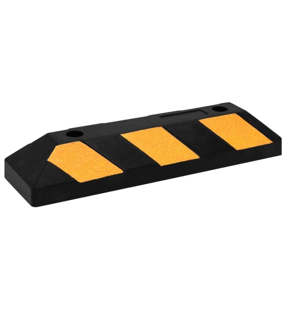 Reflektierende Parkblöcke 2 Stk. 56x15x10 cm Gummi
