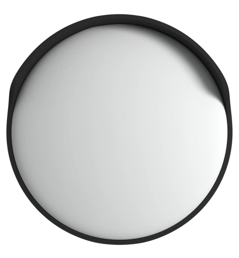 Miroir de circulation convexe extérieur noir Ø 45 cm Polycarbonate