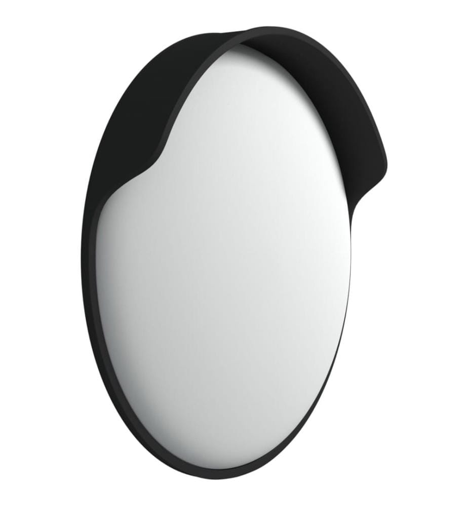 Miroir de circulation convexe extérieur noir Ø 60 cm Polycarbonate