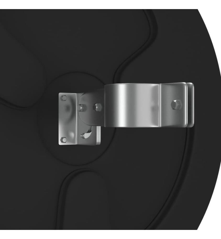 Miroir de circulation convexe extérieur noir Ø 60 cm Polycarbonate