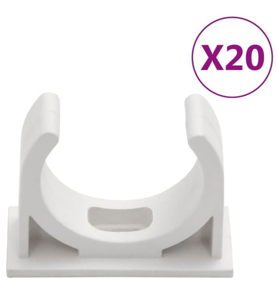 Installationsrohre mit Clips Ø30 mm 10 m PVC