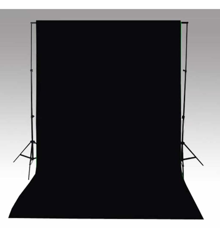Toile de fond coton sans support noir 500x300 cm
