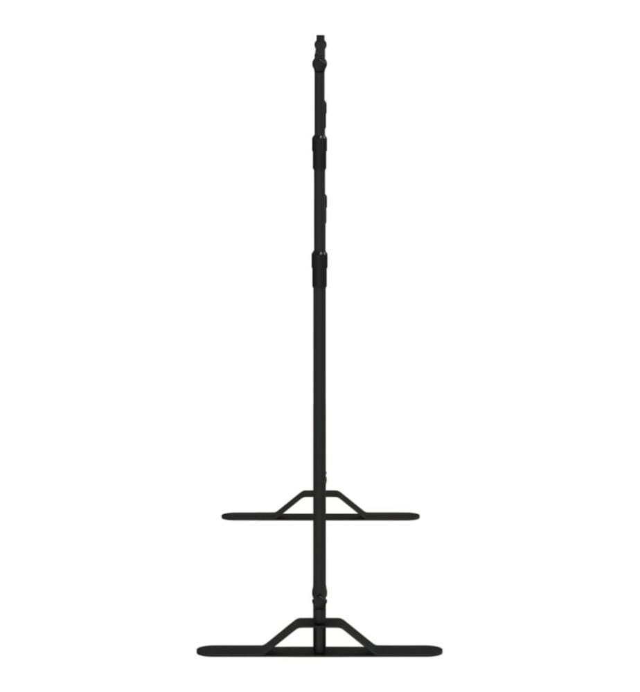 Hintergrundstativ Schwarz 254x243 cm Stahl