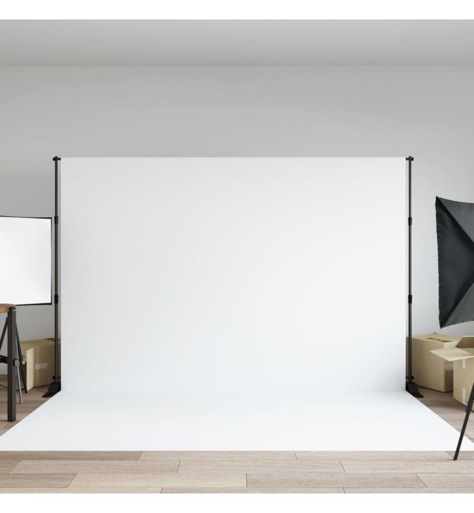 Hintergrundstativ Schwarz 305x243 cm Stahl