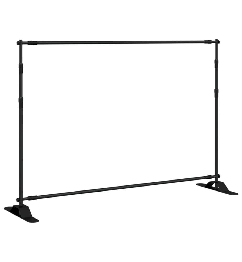 Hintergrundstativ Schwarz 305x243 cm Stahl