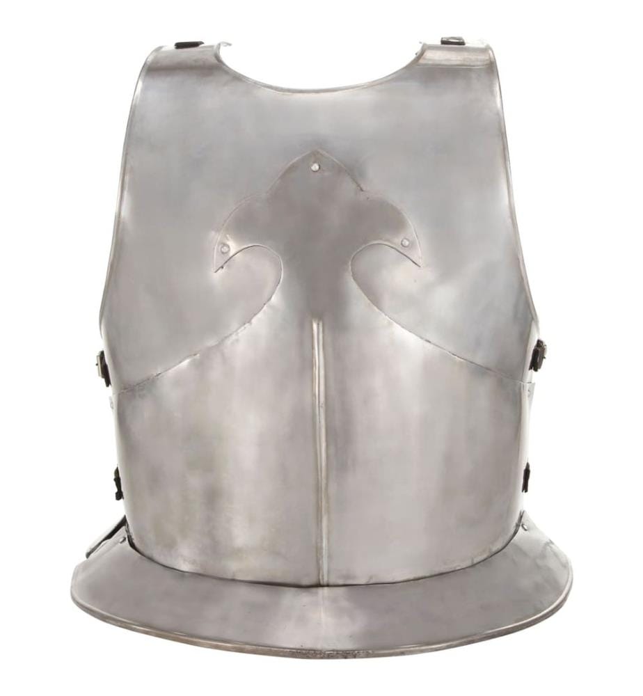 Cuirasse d'armure corporelle chevalier médiéval Argenté Acier