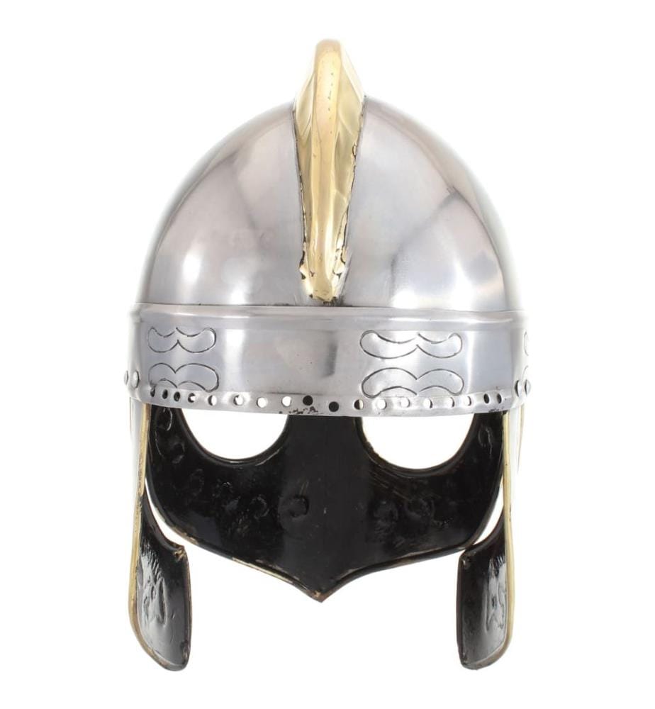 Beowulf Helm Antik Replik für LARP Silbern Stahl
