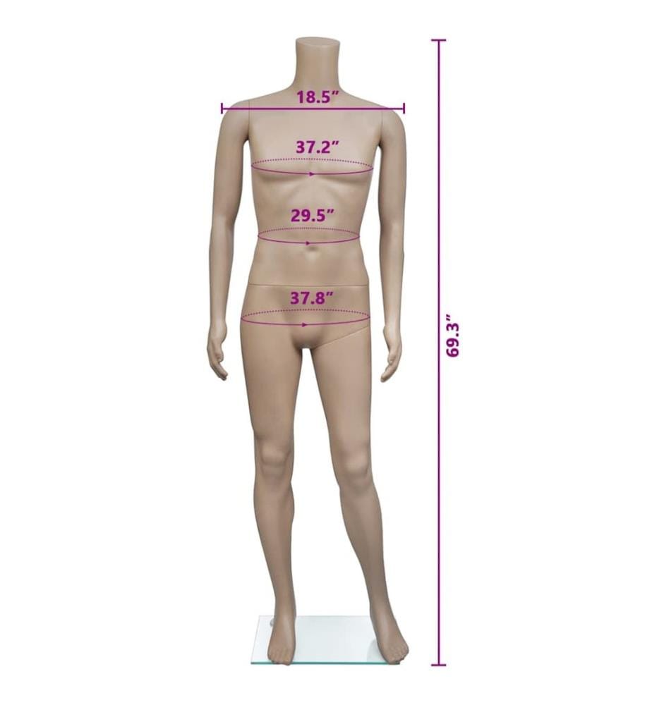 Mannequin de vitrine Homme sans tête