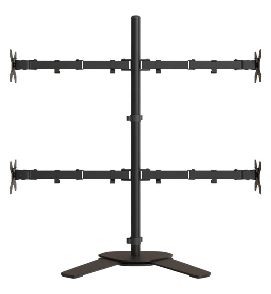 Support de moniteur noir acier VESA 75/100 mm