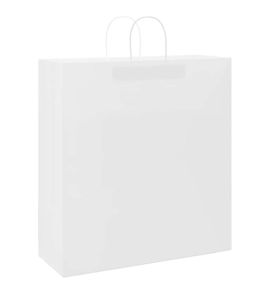 Papiertragetaschen 250 Stk. mit Henkeln Weiss 45x17x48 cm