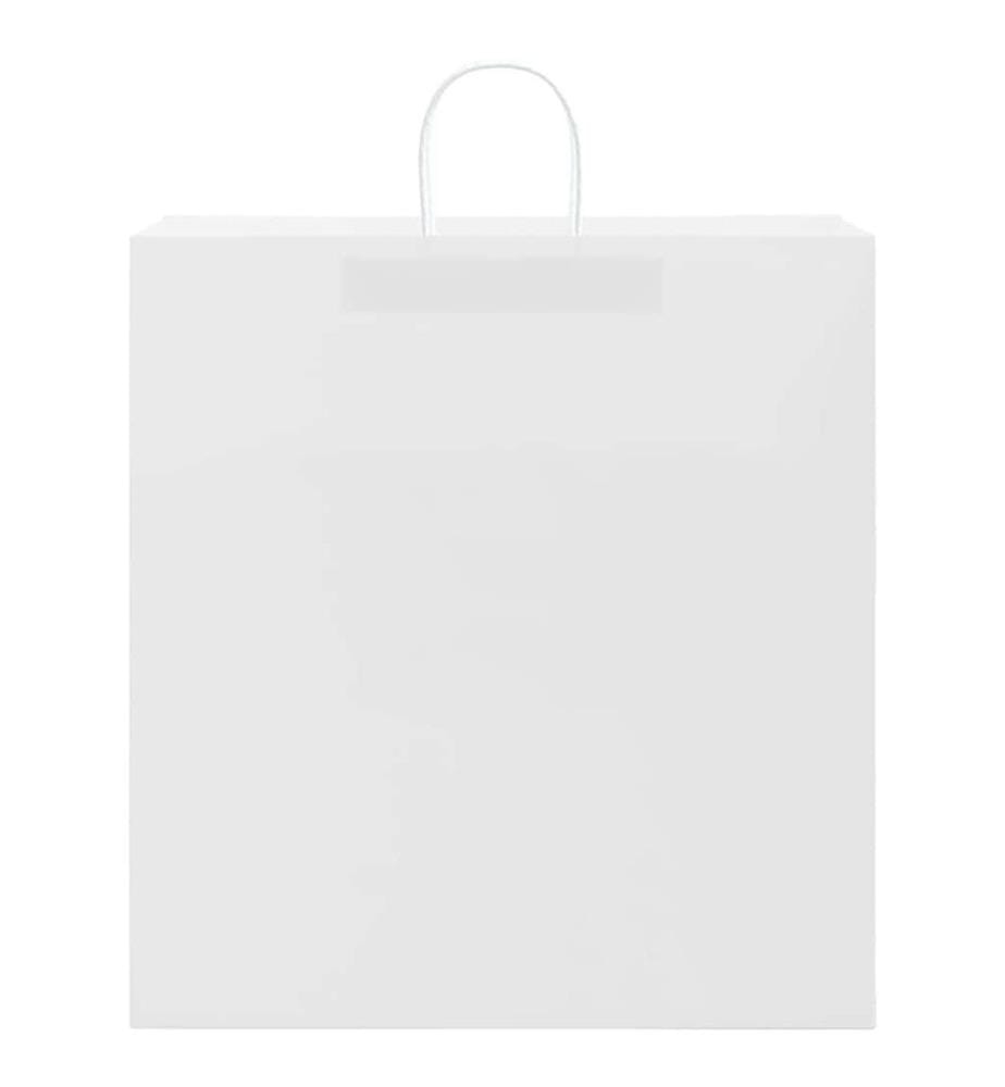 Papiertragetaschen 250 Stk. mit Henkeln Weiss 45x17x48 cm