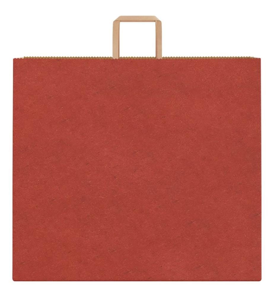Sacs en papier 250 pcs avec poignées rouge 54x15x49 cm