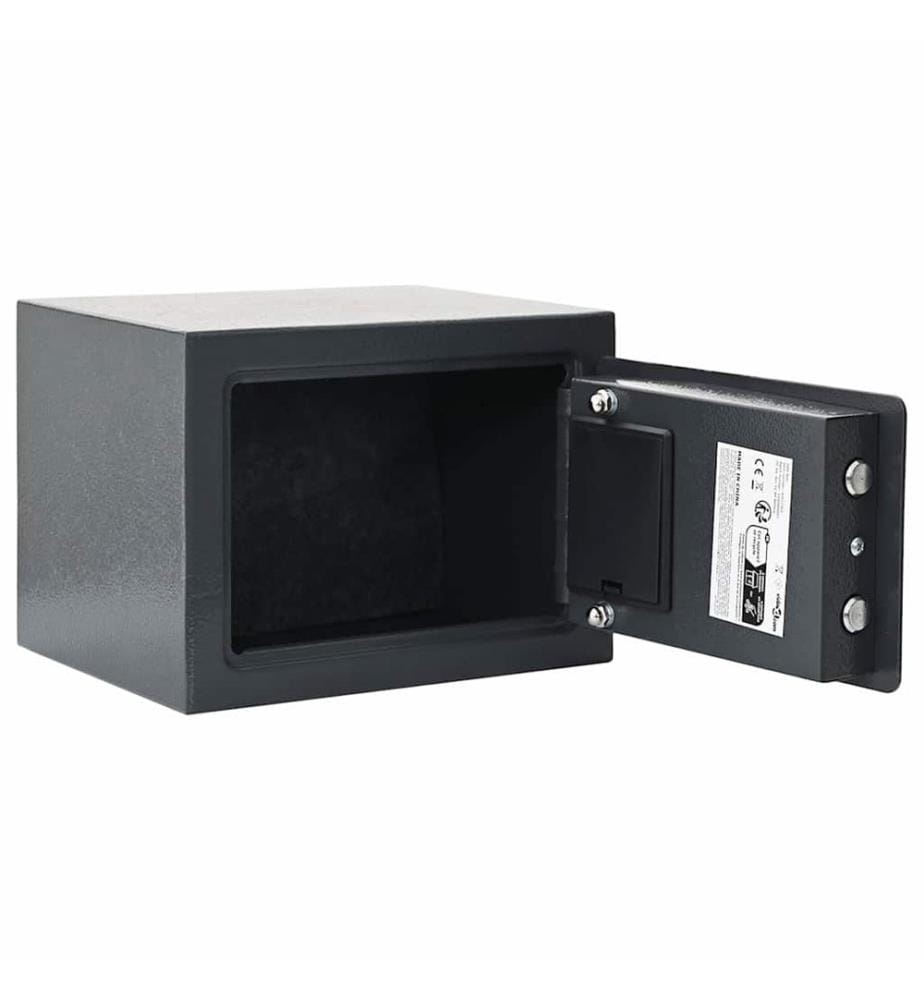 Coffre-fort numérique Gris foncé 23 x 17 x 17 cm Acier