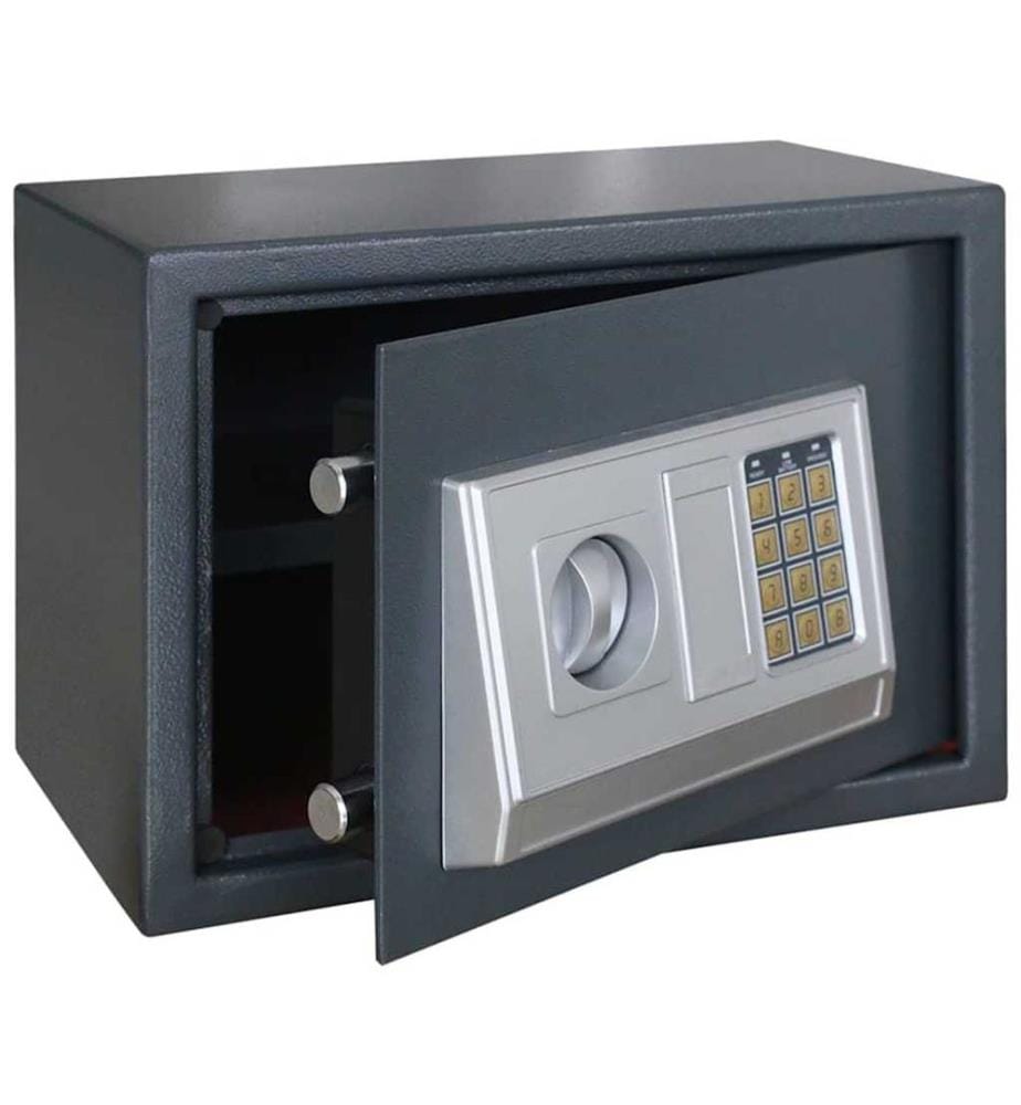 Coffre-fort numérique Gris foncé 35 x 25 x 25 cm Acier