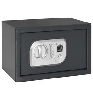 Coffre-fort numérique Gris foncé 31 x 20 x 20 cm Acier