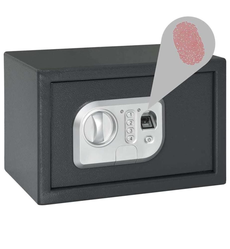 Coffre-fort numérique Gris foncé 31 x 20 x 20 cm Acier