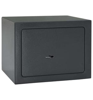 Coffre-fort avec verrouillage Gris foncé 23 x 17 x 17 cm Acier