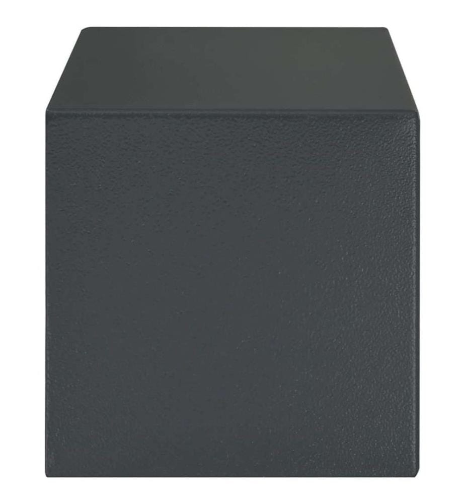 Coffre-fort avec verrouillage Gris foncé 31 x 20 x 20 cm Acier
