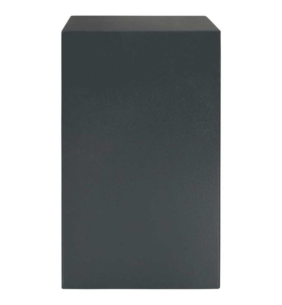 Safe Box mit Schloss Dunkelgrau 35 x 31 x 50 cm Stahl