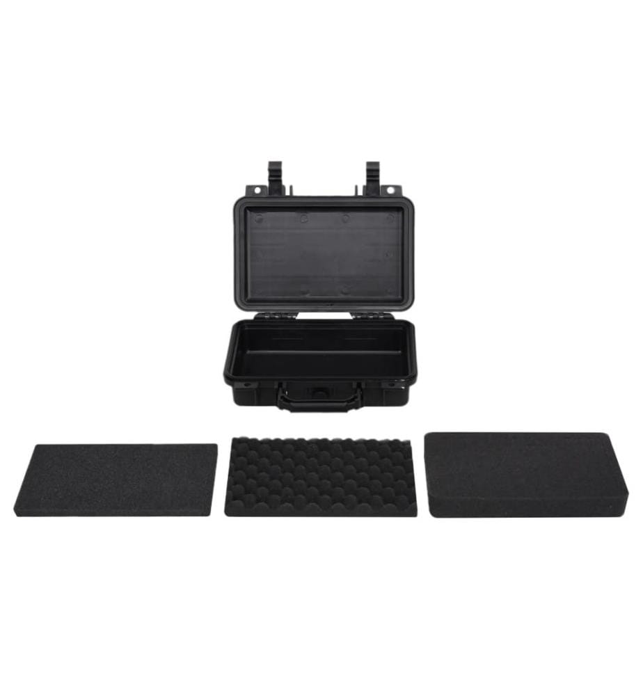 Flugkoffer Tragbar Schwarz 30x22x10 cm PP