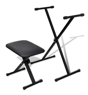 Ensemble de tabouret et support réglable de piano