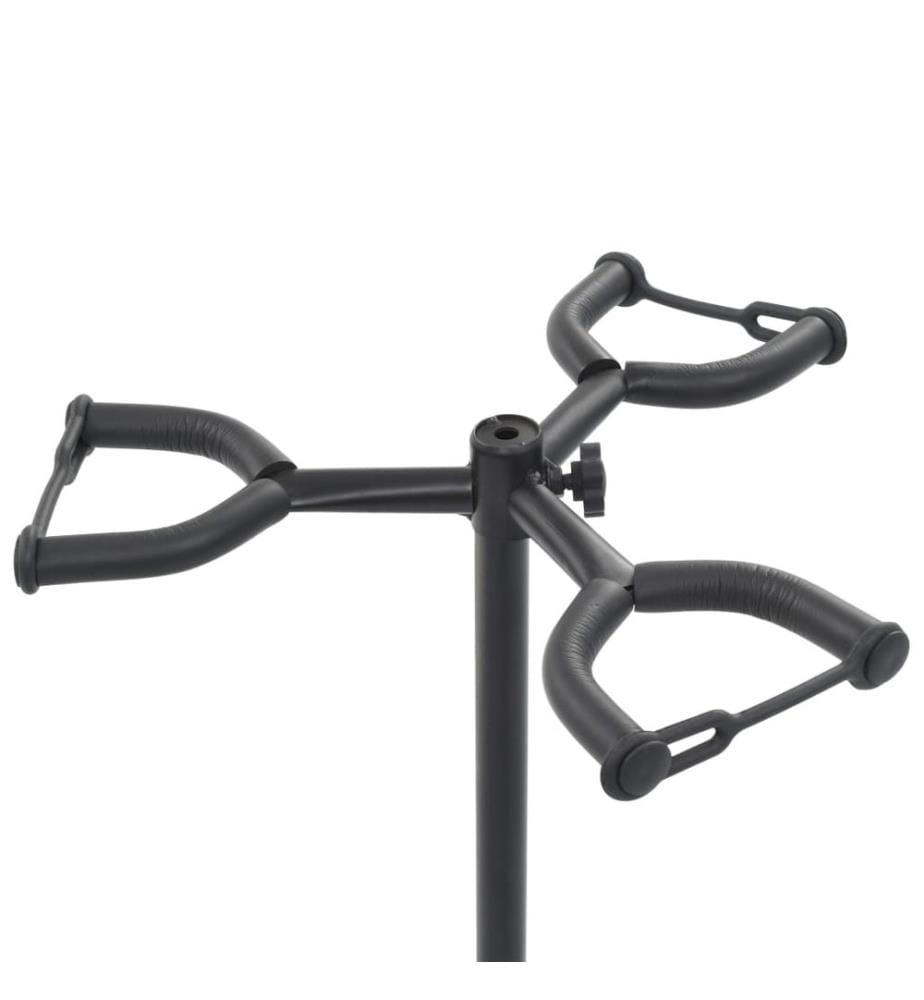 Support de guitare Noir Acier