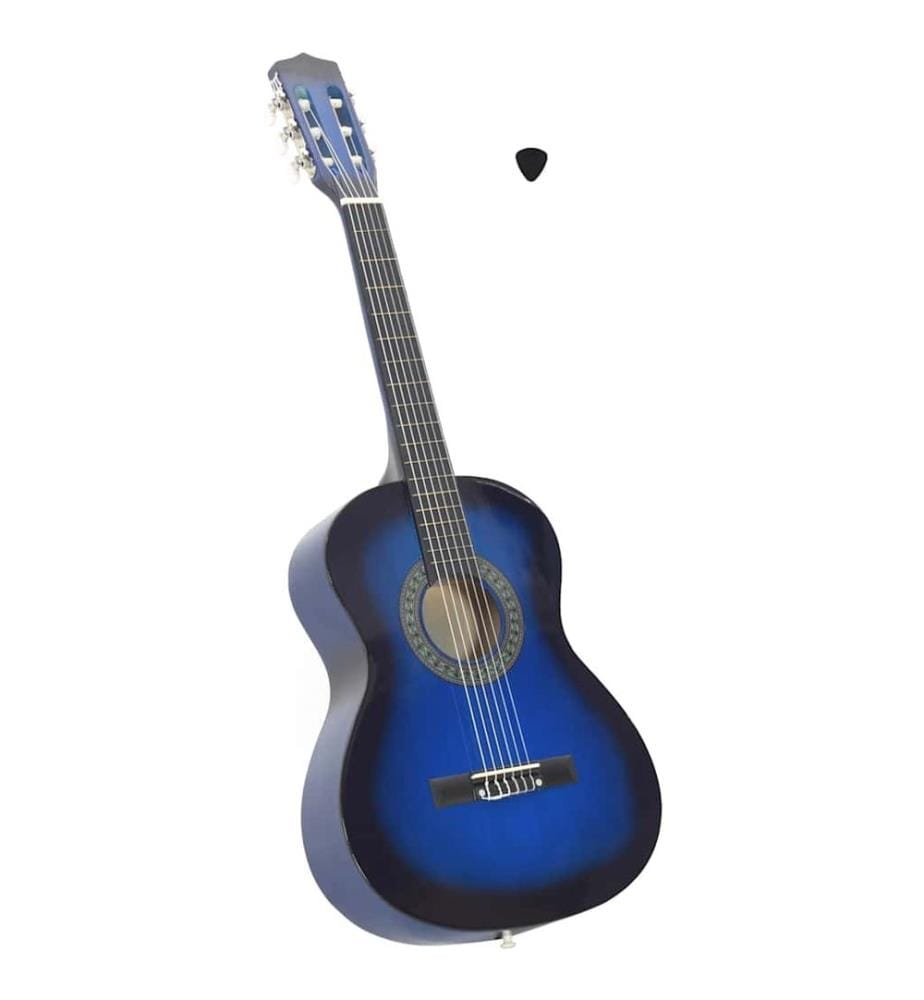 Klassikgitarre für Anfänger und Kinder Blau 3/4 36"