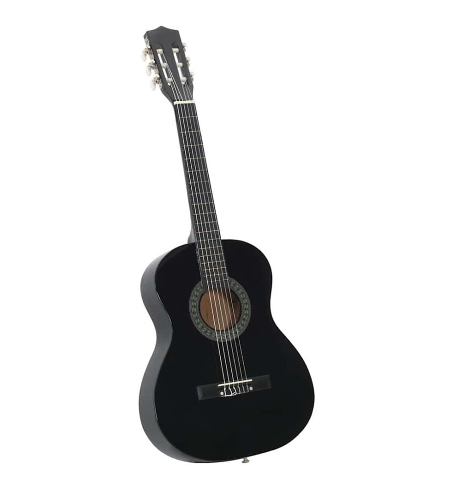 Guitare classique de débutants et enfants Noir 3/4 36"