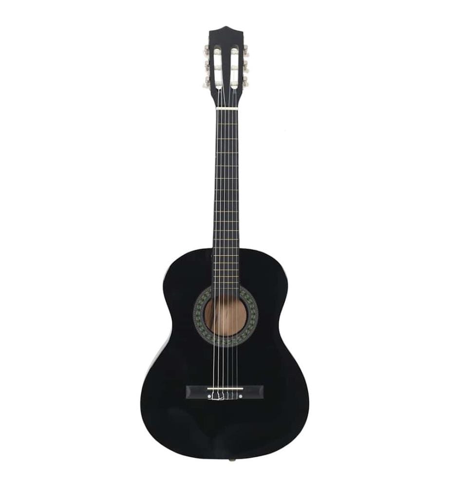 Guitare classique de débutants et enfants Noir 3/4 36"