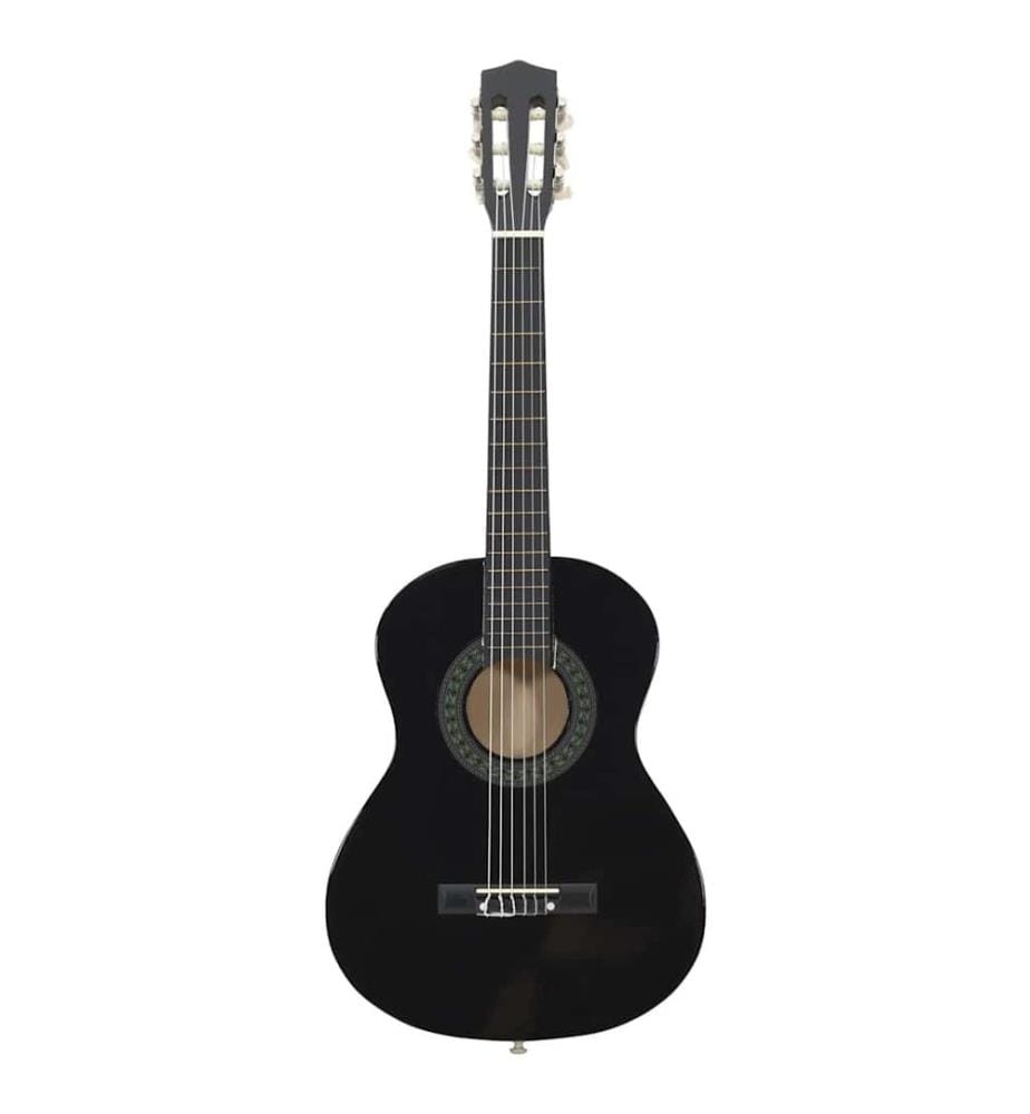 Guitare classique de débutants et enfants Noir 1/2 34"