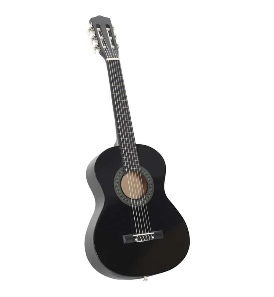Jeu de guitare classique pour débutants 8 pcs Noir 1/2 34"