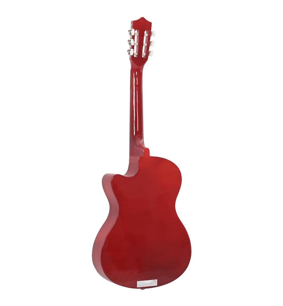Guitare acoustique pan coupé western avec 6 cordes 38" tilleul