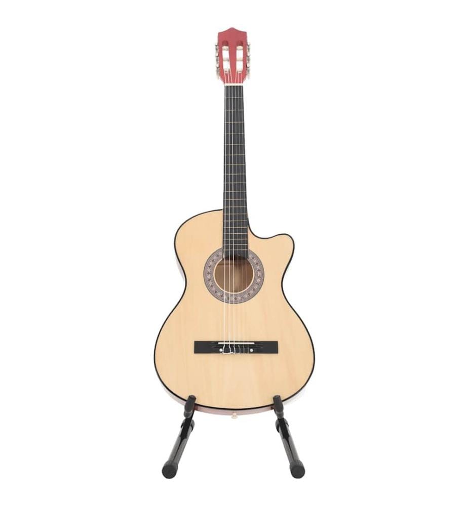 12-tlg. Westerngitarre Set Akustisch Cutaway mit 6 Saiten 38"