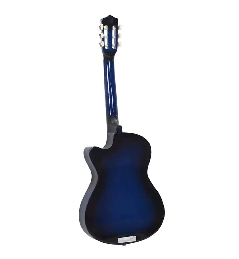 Westerngitarre Cutaway mit 6 Saiten Blau-Schattiert 38"