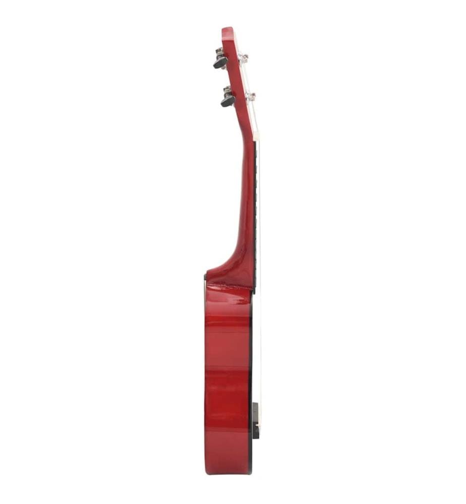 Jeu de ukulélé soprano avec sac pour enfants bois clair 21"