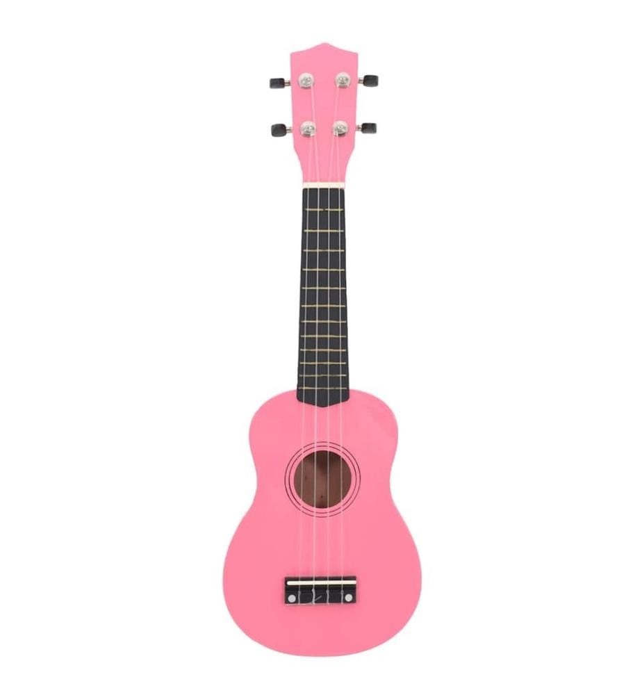 Sopran-Ukulele-Set mit Tasche für Kinder Rosa 23"