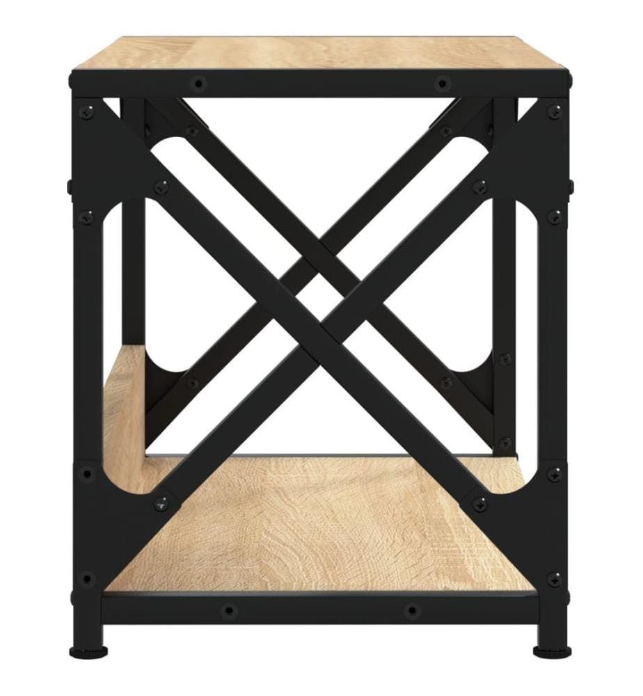 Druckerständer 2 Ablagen Sonoma-Eiche 44x26x31,5 cm