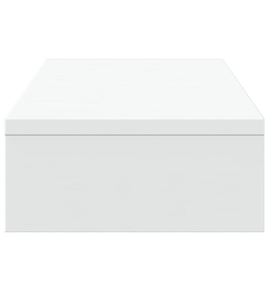 Monitorständer Verstellbar Weiss 60x24x10,5 cm Holzwerkstoff
