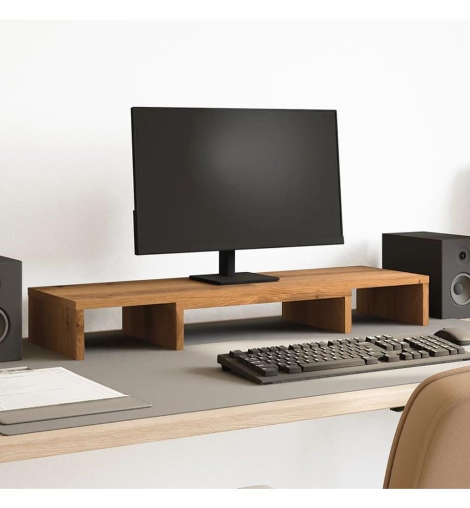 Monitorständer Verstellbar Artisan-Eiche 80x24x10,5 cm