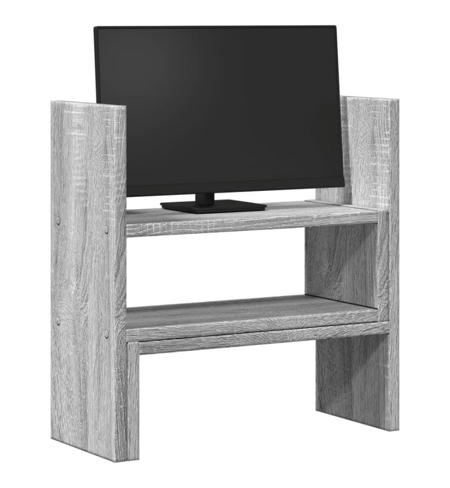 Schreibtisch-Organizer Verstellbar Grau Sonoma 40x17x41 cm